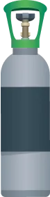 Illustration de la bouteille de CO2 permettant de faire fonctionner la borne anti-moustique.