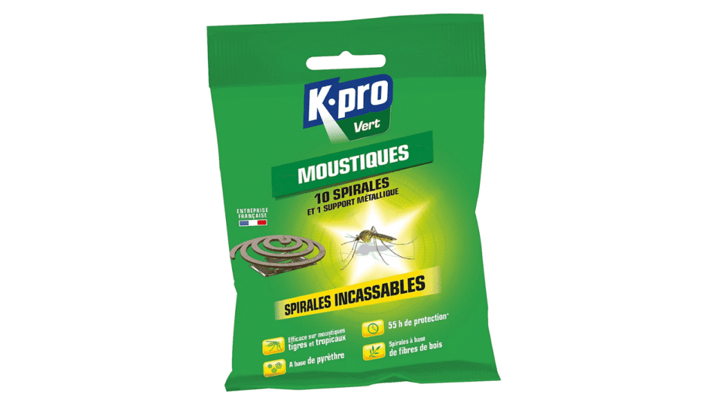 Spirale à moustiques incassable Kapo vert